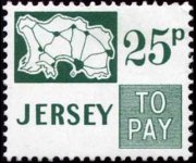 Jersey 1971 - set Map: 25 p