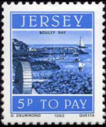 Jersey 1982 - serie Vedute: 5 p