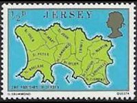 Jersey 1976 - set Coat of arms: ½ p