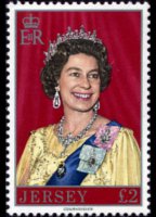 Jersey 1977 - set Queen Elisabeth II: 2 £