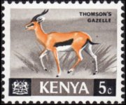 Kenya 1966 - serie Animali: 5 c