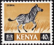 Kenya 1966 - serie Animali: 40 c
