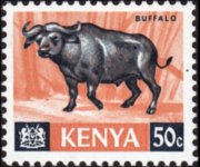 Kenya 1966 - serie Animali: 50 c