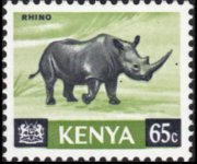 Kenya 1966 - serie Animali: 65 c