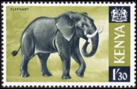 Kenya 1966 - serie Animali: 1,30 sh
