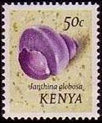 Kenya 1971 - serie Conchiglie: 50 c
