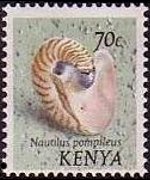 Kenya 1971 - serie Conchiglie: 70 c