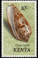 Kenya 1971 - serie Conchiglie: 10 sh