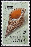 Kenya 1971 - set Sea shells: 2 sh su 1,50 sh