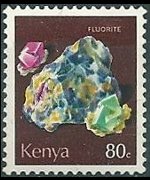 Kenya 1977 - serie Minerali: 80 c