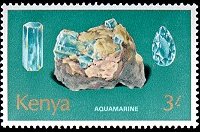 Kenya 1977 - serie Minerali: 3 sh