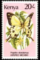 Kenya 1988 - serie Farfalle: 20 sh
