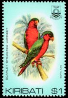 Kiribati 1982 - serie Uccelli: 1 $