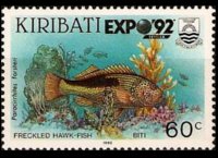 Kiribati 1990 - serie Pesci: 60 c