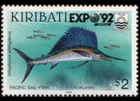 Kiribati 1990 - serie Pesci: 2 $