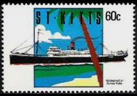 Saint Kitts 1990 - serie Navi: 60 c