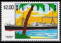Saint Kitts 1990 - serie Navi: 2 $