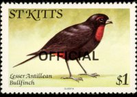 Saint Kitts 1981 - set Birds: 1 $