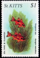 Saint Kitts 1984 - set Sealife: 1 $