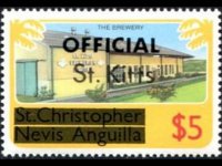 Saint Kitts 1980 - serie Soggetti vari: 5 $