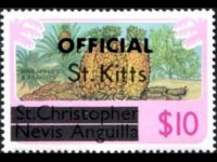 Saint Kitts 1980 - set Various subjects: 10 $