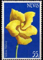 Nevis 1984 - serie Fiori: 55 c