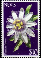 Nevis 1984 - serie Fiori: 10 $