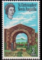 Saint Kitts e Nevis 1963 - serie Soggetti vari: 3 c