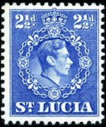 Santa Lucia 1938 - serie Re Giorgio VI e vedute: 2½ p
