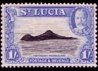 Santa Lucia 1936 - serie Re Giorgio V e vedute: 1 sh
