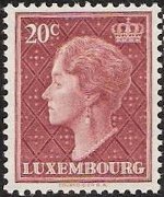 Lussemburgo 1948 - serie Granduchessa Charlotte: 20 c