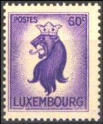 Lussemburgo 1945 - serie Leone araldico: 60 c 