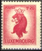 Lussemburgo 1945 - serie Leone araldico: 1,20 fr