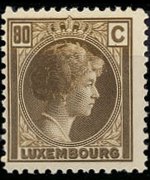 Lussemburgo 1926 - serie Granduchessa Charlotte: 80 c