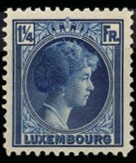 Lussemburgo 1926 - serie Granduchessa Charlotte: 1¼ fr