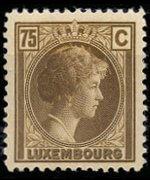 Lussemburgo 1926 - serie Granduchessa Charlotte: 75 c