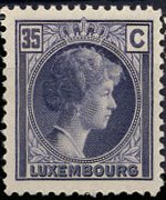 Lussemburgo 1926 - serie Granduchessa Charlotte: 35 c
