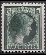 Lussemburgo 1926 - serie Granduchessa Charlotte: 1¼ fr