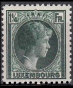 Luxembourg 1926 - set Grand Duchess Charlotte: 1¼ fr