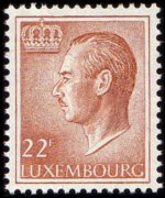 Lussemburgo 1965 - serie Granduca Jean: 22 fr