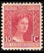 Lussemburgo 1914 - serie Granduchessa Maria Adelaide: 10 c