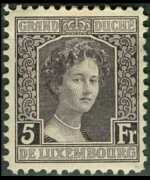 Lussemburgo 1914 - serie Granduchessa Maria Adelaide: 5 fr