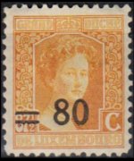Lussemburgo 1914 - serie Granduchessa Maria Adelaide: 80 c su 87½ c