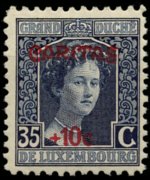 Lussemburgo 1914 - serie Granduchessa Maria Adelaide: 35 c + 10 c