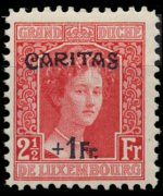 Lussemburgo 1914 - serie Granduchessa Maria Adelaide: 2½ fr + 1 fr