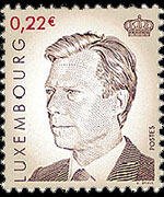 Luxembourg 2001 - set Grand Duke Henri: 0,22 €