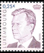 Luxembourg 2001 - set Grand Duke Henri: 0,25 €