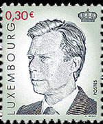 Luxembourg 2001 - set Grand Duke Henri: 0,30 €