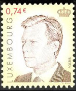 Luxembourg 2001 - set Grand Duke Henri: 0,74 €