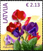 Lettonia 2014 - serie Fiori: 2,13 €